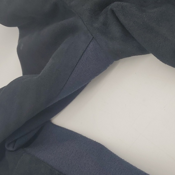 Lamarque BLUE Suede Leather Jacket Size 4 - Picture 9 of 15